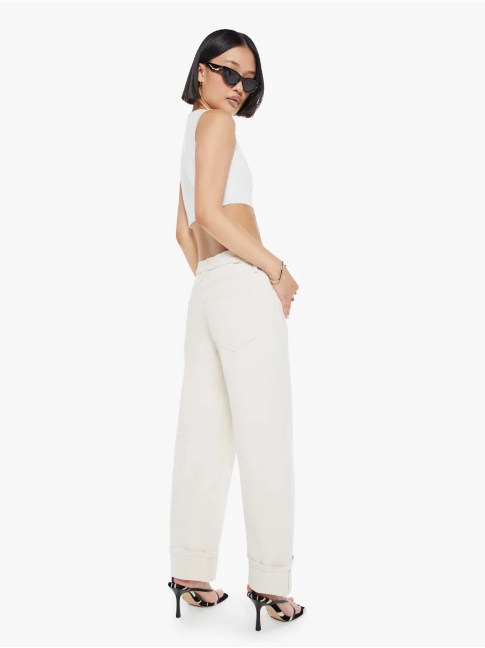 MOTHER petites the Lil Spitfire Ankle Cut jeans